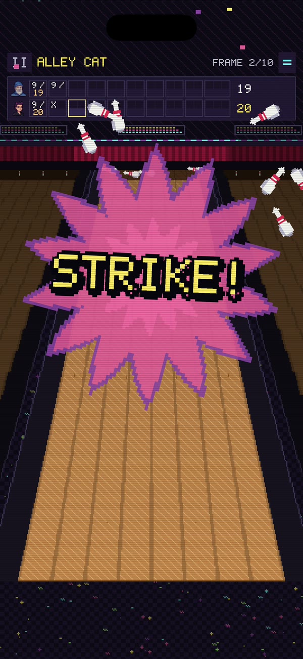 A strike on the lane